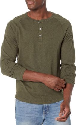 Picture of Men's Slim-Fit Long-Sleeve Henley Shirt