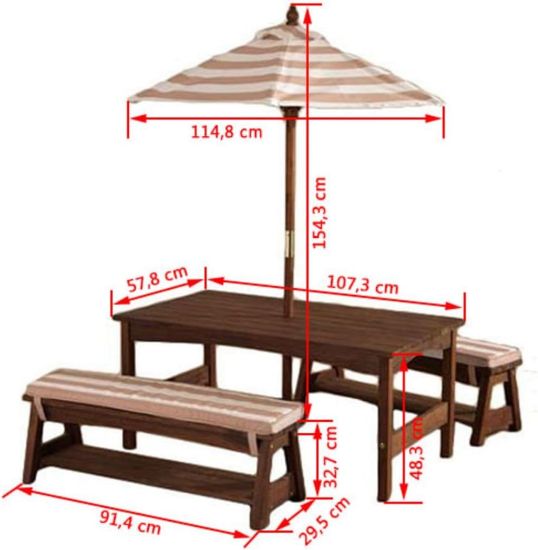 Picture of Outdoor Wooden Table