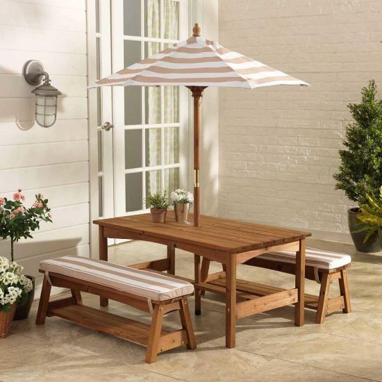 Picture of Outdoor Wooden Table