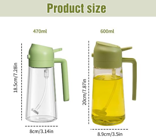 Picture of 2 in 1 Glass Oil Sprayer & Dispenser