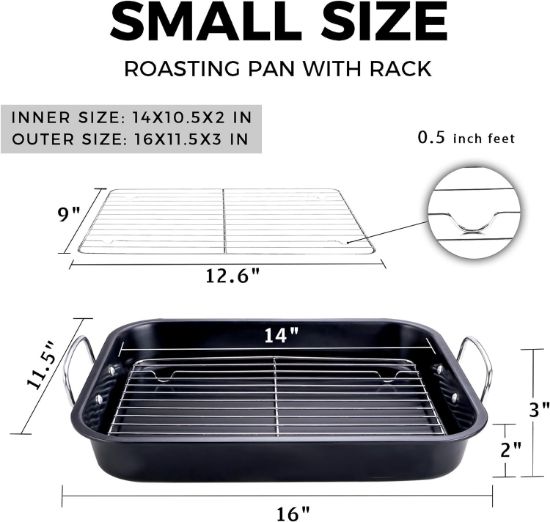 Picture of Small Roasting Pan with Flat Rack