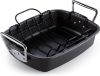 Picture of  Nonstick Roasting Pan Bakeware Roaster with Rack, 17x13-inches, Black