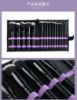 Picture of Cosmetic Makeup Brushes Set Portable Foundation Brush 15pcs Black Kabuki Eyeshadow Concealer Lash Blush Brush with Case