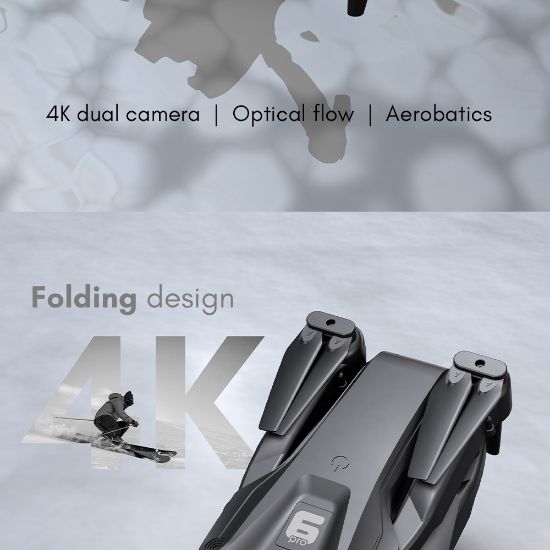 Picture of H66 aerial photography drone high definition dual camera folding quadcopter fixed height remote control aircraft toy