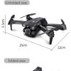 Picture of H66 aerial photography drone high definition dual camera folding quadcopter fixed height remote control aircraft toy