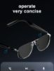 Picture of Fashion smart bluetooth silver frame glasses