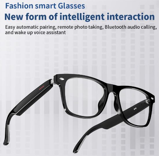 Picture of New Fashion Multifunctional Smart Bluetooth Black Frame Glasses