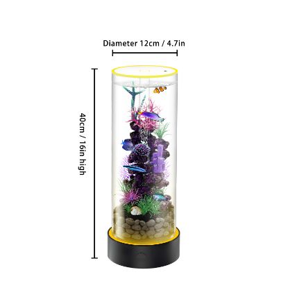 Picture of  Desktop Small Fish Tank | Maintenance-Free, Year-Round Pure Water 12*40cm