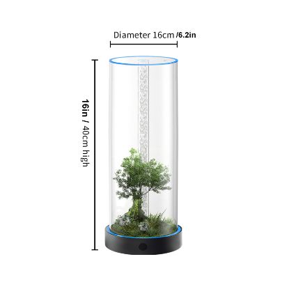 Picture of Unique Gift - Weekend Circular Desktop Aquarium | Plug-and-Play Aquatic Wonderland 16*40cm