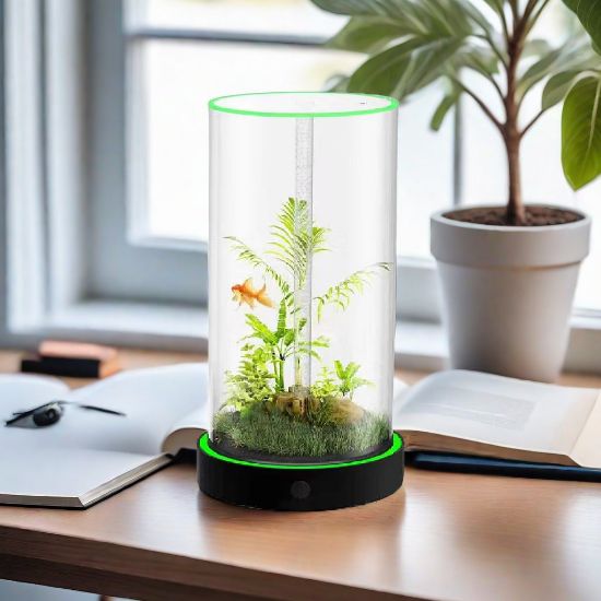 Picture of Family Fun Desktop Aquarium | Easy Maintenance, Stunning Visuals 20*40cm