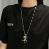 Picture of Tiny Cute Robot Necklace for Men, Movable Robot Pendant Necklace with 27.6” Chain, Punk Rock Robot Amulet Necklace