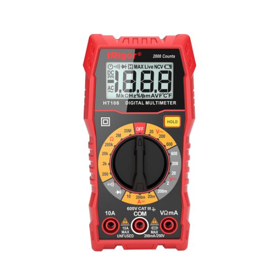 Picture of IRIGOR HT108 2000 Counts DC AC 200V~600V Voltage Smart Multimeter Volt Tester Test Current