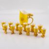 Picture of Dingliu Zodiac Ceramic Wine Set Imperial Yellow Set