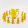 Picture of Dingliu Zodiac Ceramic Wine Set Imperial Yellow Set