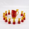 Picture of Dingliu Zodiac Ceramic Wine Set Imperial Yellow Set