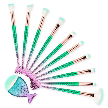 Picture of 10pcs makeup brush set