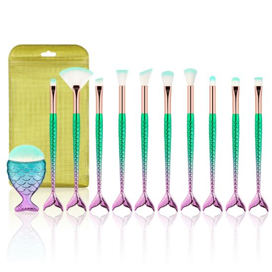 Picture of 10pcs makeup brush set