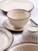 Picture of Dingliu European Beige Cameo Set Daily Porcelain Tableware Set Gift Set