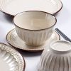 Picture of Dingliu European Beige Cameo Set Daily Porcelain Tableware Set Gift Set