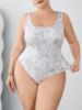 Picture of White plus size jumpsuit for women