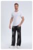 Picture of Men's and Women's Clashing Bag Washed Loose Jeans Designer Casual Trousers Work Pants