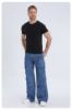 Picture of American high street multi-pocket washed loose jeans men and women design sense work trousers casual trousers