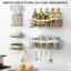 Picture of Shower Organizer No Drilling,5 Pack Rustproof Stainless Steel Shower Shelves,Thickened Shower Caddy with Soap Holder and Hooks,Large Capacity Shower Shelf for Bathroom and Kitchen (Silver)