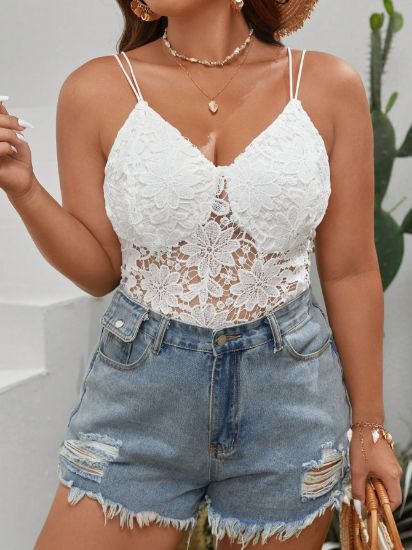 Picture of White lace top