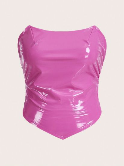 Picture of Pink lacquered tank top