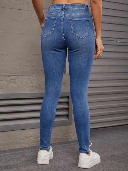 Picture of Women's fashion 5-button stretch jeans