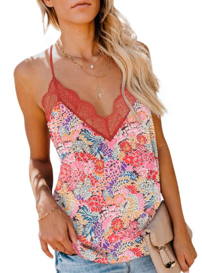 Picture of Women's lace printed tank top