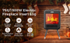 Picture of Electric Fireplace Heater 1500W Realistic LED Flames and Logs Overheat Protection Safety Tip-Over Switch Compact Portable Design with Easy Carry Handle Ideal for Home Bedroom Office Warmth and Comfort