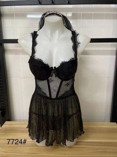 Picture of Black lace suit