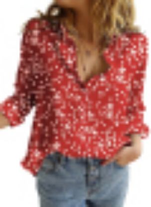 Picture of Women's fashionable dot print shirt