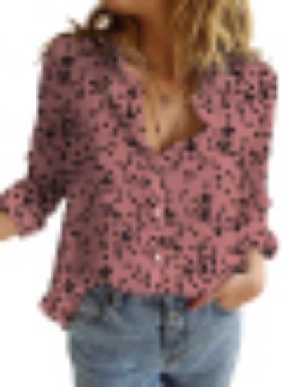 Picture of Women's fashionable dot print shirt