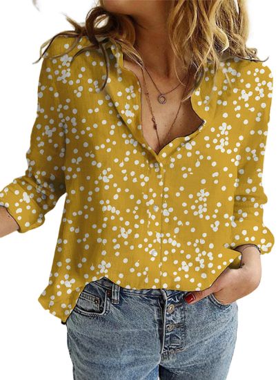 Picture of Women's fashionable dot print shirt